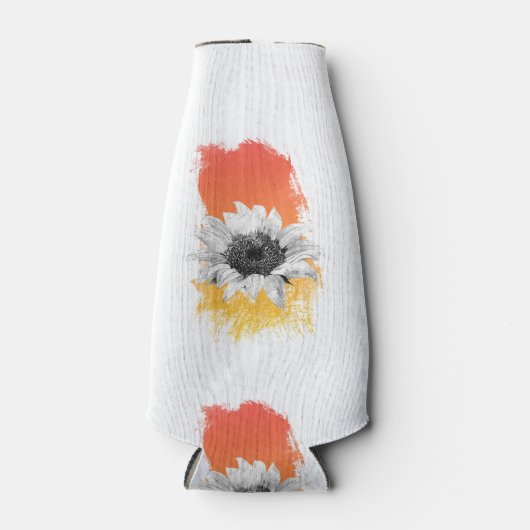 Aquarellblume Flaschenkühler (Vorderseite)