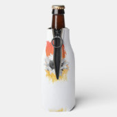 Aquarellblume Flaschenkühler (Flasche Rückseite)