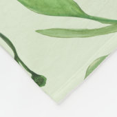 Aquarellblume Fleecedecke (Ecke)