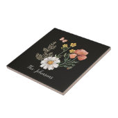 Aquarellblume Fliese (Seite)