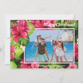 Aquarellblume Frohe Weihnachten Foto (Vorderseite)