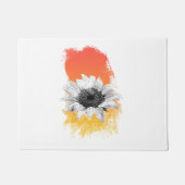 Aquarellblume Fußmatte (Vorderseite)