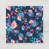 Aquarellblume Geburtstag Vielen Dank Beilage Marin Begleitkarte (Rückseite)