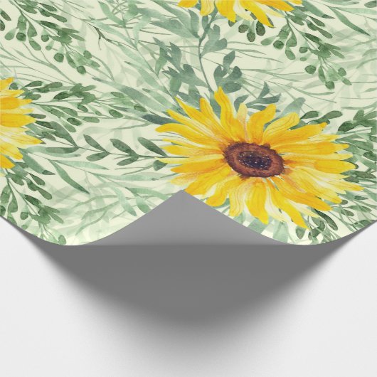 Aquarellblume Geschenkpapier (Ecke)