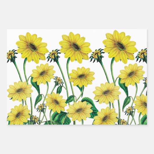 Aquarellblume Geschenkpapier Set (Vorderseite 2)