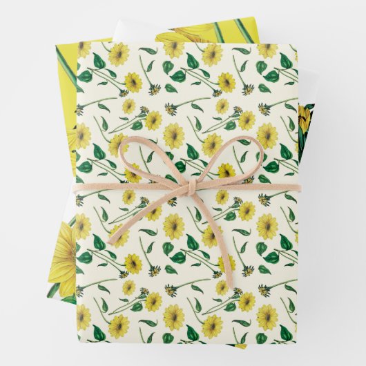 Aquarellblume Geschenkpapier Set (Beispiel)