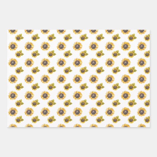 Aquarellblume Geschenkpapier Set (Vorderseite)