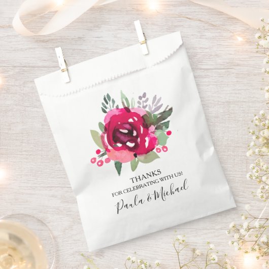 Aquarellblume Geschenktütchen (Ausgeschnitten)