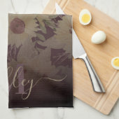 Aquarellblume Geschirrtuch (Viertel Falte)