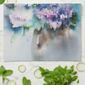 Aquarellblume Geschirrtuch (Gefaltet)