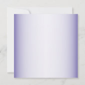 Aquarellblume Goldene geometrische Lila Hochzeit Einladung (Rückseite)