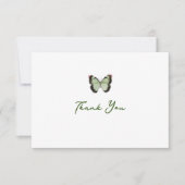 Aquarellblume (grün) dankeskarte (Vorderseite)