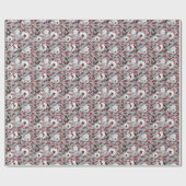 Aquarellblume: Handgezeichnete Blüten. Geschenkpapier (Flach)