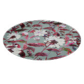 Aquarellblume: Handgezeichnete Blüten. Schneidebrett (Ecke)