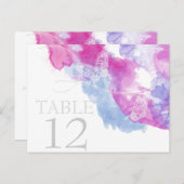 Aquarellblume Himbeere Bliss Tischkarte Postkarte (Vorne/Hinten)