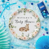 Aquarellblume Hirschwald Babydusche Party Pappteller (Party)