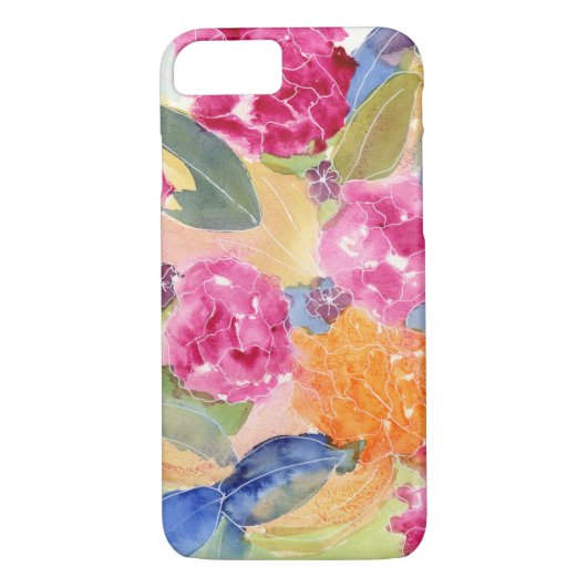 Aquarellblume IPhone 7 Fall Case-Mate iPhone Hülle (Rückseite)