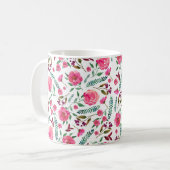 Aquarellblume Kaffeetasse (Vorderseite Links)