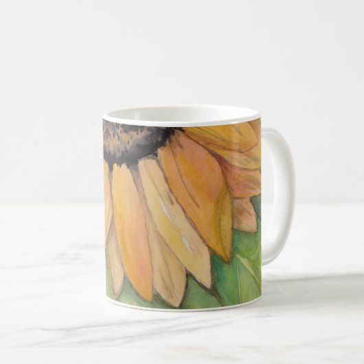 Aquarellblume Kaffeetasse (VorderseiteRechts)