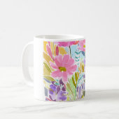Aquarellblume Kaffeetasse (Vorderseite Links)