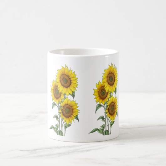 Aquarellblume Kaffeetasse (Mittel)