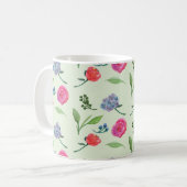 Aquarellblume Kaffeetasse (Vorderseite Links)