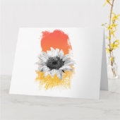 Aquarellblume Karte (Gelbe Blume)
