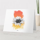 Aquarellblume Karte (Rückseite)