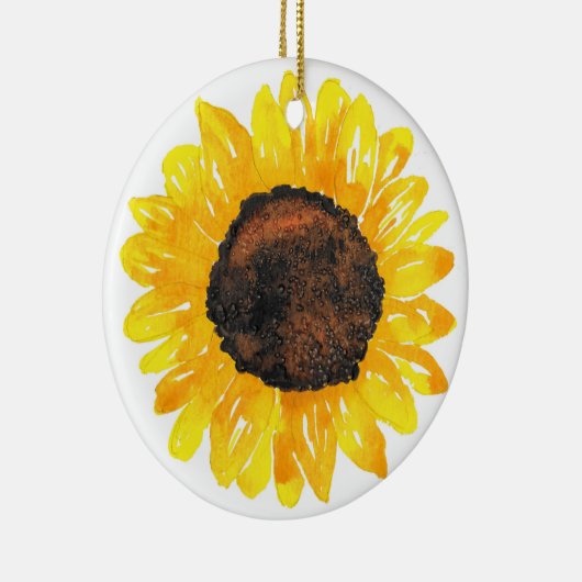 Aquarellblume Keramik Ornament (Rechts)