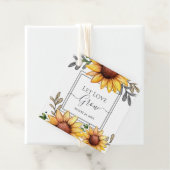 Aquarellblume Kinderdusche Liebe wachsen Geschenkanhänger (Beispiel)