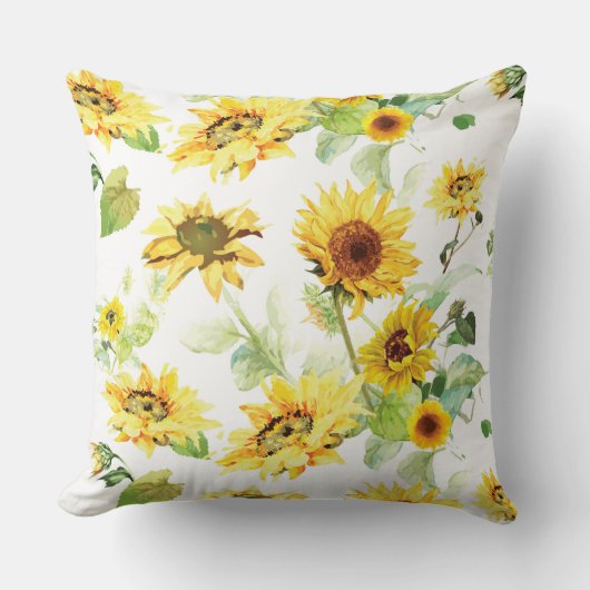 Aquarellblume Kissen (Vorderseite)