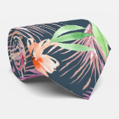 Aquarellblume Krawatte (Gerollt)