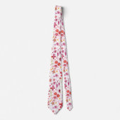 Aquarellblume Krawatte (Vorderseite)