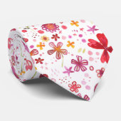 Aquarellblume Krawatte (Gerollt)