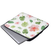 Aquarellblume Laptopschutzhülle (Vorne Knopf)