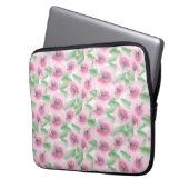 Aquarellblume Laptopschutzhülle (Vorderseite Links)