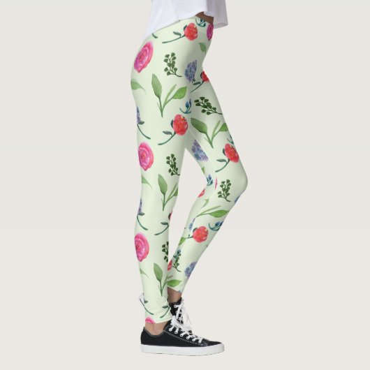 Aquarellblume Leggings (Rechts)