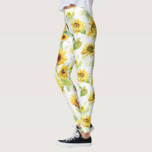 Aquarellblume Leggings (Links)