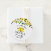 Aquarellblume Lemons Limoncello Danke Geschenkanhänger (Beispiel)