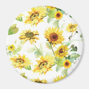 Aquarellblume Magnet