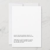 Aquarellblume mexikanische Fiesta Virtual Wedding Einladung (Rückseite)