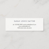 Aquarellblume Mini Visitenkarte (Rückseite)