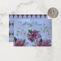 Aquarellblume mit rosa und blau