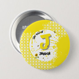 Aquarellblume mit Schmetterlingen wie Gelb Button