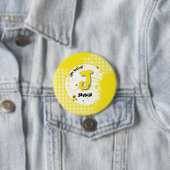 Aquarellblume mit Schmetterlingen wie Gelb Button (Beispiel)