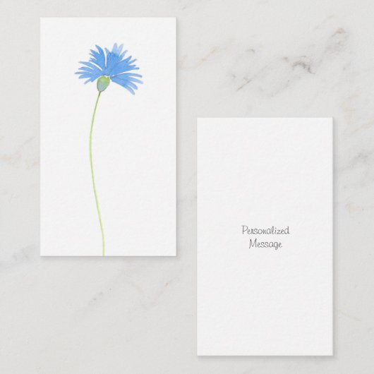 Aquarellblume Mitteilungskarte (Vorne/Hinten)