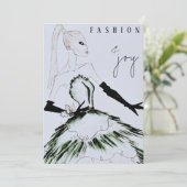 Aquarellblume Mode Modell Weihnachten (Stehend Vorderseite)