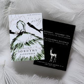 Aquarellblume Mode Weihnachtsmodell Party Einladung