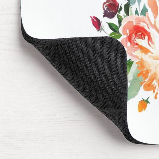 Aquarellblume Moderne Bezeichnung Mouse Pad Mousepad (Ecke)