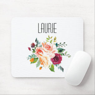 Aquarellblume Moderne Bezeichnung Mouse Pad Mousepad